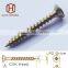 Taiwan Machine galvanized yellow zinc Pozi chipboard screw fibre board screw to wood in China