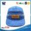 Custom metal plate corduroy snapback hat wholesale