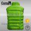 Customized fashion 100% polyester lightweight men's wind-proof down feather vest sale made in China