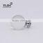 1 3/8 inch chrome plated zinc base clear crystal handle