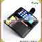 9 Colors PU Leather + PC Litchi Pattern Wallet Card Stand Cover Holster Magnetic Flip Phone Case For iphone 5s
