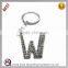 Hot Sale Fashion Custom Letter Crystal Metal Key Chain