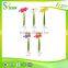 2015 Hot fashion rubber flower ballpoint pen, pen flower