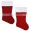 Plush Velvet Stocking Christmas Decoration,Christmas Socks for Promotion Gifts