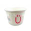 Custom printed disposable paper ice cream cups with clear lid
