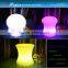 rechargeable illuminated round stool led /colorful lighted led furniture
