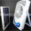Hot Sale 3 in 1 Multifunction 6 inch Solar Fan Rechargeable Emergency LED Light