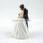 Resin wedding cake toppers bride and groom figurines
