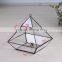 2016 most fashionable Clear Glass Prism Air Plant Terrarium / Tabletop Succulent Plants Holder Home Decor Flower Pots