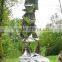 art deco garden statues metal craft stainless steel modern sculpture