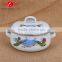 Decal enamel drum shape cooking pot / stockpot/cassrole