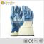 safety cuff blue nitrile coated gloves for winter