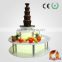 CHOCOLAZI ANT-8130L Auger 2 tiers New Rotatable surround Led Desk for chocolate fountain with LED lighting