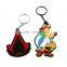 Custom 3d metal keychain key chain / Soft Rubber Keychains / Silicone Keyring