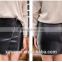 Europe style black 2016 new design pu leather mini short lady girl skirt