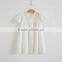 2017 Latest Wholesale Baby Clothes Hot Sale Cheap Clothing Children's Boutique Short Sleeve Summer White Baby Girl Summer Dress