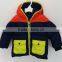 Little Boys Colorful Ski Coat With Cap for Winter