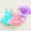 Hot selling swimwear Lace little girl bikini baby girl swimsuits /girls shiny swimsuit