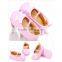 2017 summer children grid bow four colors for 3-12month baby prewalker