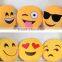 12" Inch / 30cm Large Emoji Pillows Smiley Emoticon Soft Plush Stuffed Yellow Roundy