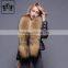 Women Beautiful Winter Duck Down Jacket with Raccoon Fur Hooded