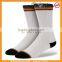 classic black white cushioning blank polyester crew mens socks/basketball crew polyester mens socks