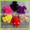2017 New Rabbit Fur Ball Keychain Bag Plush Key Ring Car Key Plush Pom Poms Ball