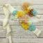 baby headband flower sash chiffon flower satin flower belt