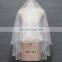 2017 Wholesale New Item High Quality Soft Tulle Beaded Trim Short Bridal Veil