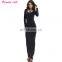 Women Long Sleeve Skinny Scoop Neck Slim Pencil Dresses Formal Elegant Bodycon Maxi Dress
