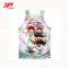 Wholesale Custom Design Gym Vest Singlet Sublimation Mens Gym Singlet