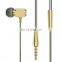 New Copper earphone durable earbuds with micophone