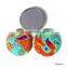 Single Side Round Animal Paper Covered Pocket Mirror Make-Up Mirror