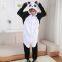 Gongfu Panda Cartoon Flannel Conjoined Polyester Pajamas