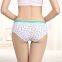 Yun Meng Ni Sexy Underwear Fancy Cartoon Print Girls Briefs Good Elasticity Colorful Waistband Sexy Cotton Panty