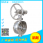 Three eccentric metal hard seal stainless steel butterfly valveD343W-25RL