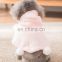 2019 Christmas pet toy cat clothes cape christmas pink cloak hoodie fuzzy ball