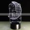 Moon Bear Lamp 3D Illusion Hologram Visual LED Night Lights Touch USB Table Lampara Baby Sleeping 7 Color Changing Nightlight
