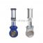 Good Sealing Carbon Steel Body Wafer Connection Plug Manual Knife Gate Valve With Hand Wheel