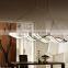 beautiful Wave shape design pendant light 2018 acrylic chandelier pendant lamp holder