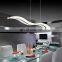 Modern Wave LED Pendant Light Fixture Ceiling Chandelier Light Fixture for Contemporary Living Room