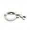 Wholesale price 1.5" SS304 heavy duty single pin clamp fitting connection stainless steel sanitary flange clamp