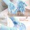 Reusable Silicone Dishwashing Gloves, Pair of Rubber Scrubbing Gloves for Dishes, Wash Cleaning Gloves With Sponge Scrubbers