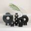 Nordic Table Decoration Matt Black Modern Ceramic Donut Vase For Home