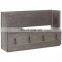 wooden natural color solid wood mail sort rack wooden key storage holder