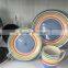 hand made ceramic dinner set,oriental dinner set,enamel dinner set