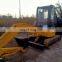 Японский мини-погрузчик-экскаватор на гусеничном ходу Komatsu PC55, подержанный недорогой гусеничный экскаватор Komatsu PC55