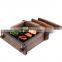 Japanese square wood sushi food bento box