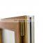Good Wood Grain Transfer Broken Bridge Aluminum Alloy Casement Window