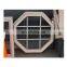 2022 design  PVC around fixed decorate windows/new design UPVC window  with grill design octagonal window